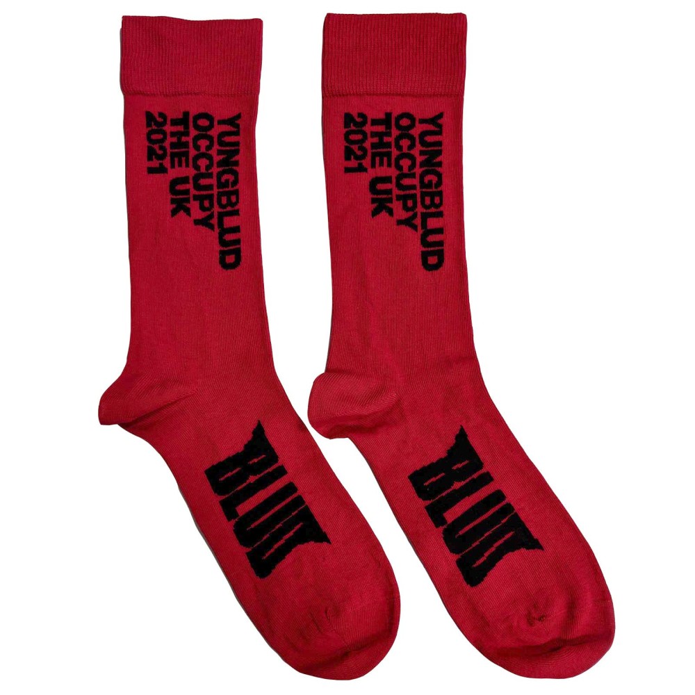 Yungblud - Occupy The UK Socken - EU 40-45 - Rot